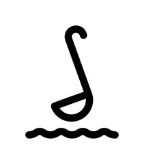 Kitchen vector, ladle icon