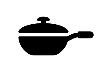 Iron pan or wok with pot cover 