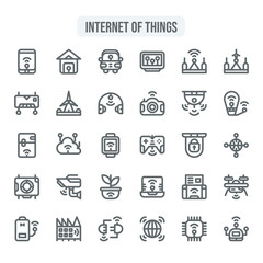 icon internet of things outline style
