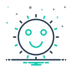 Mix icon for sunshine