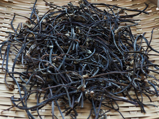 말린 유기농 채소 고사리 
