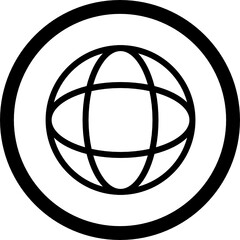 globe icon vector