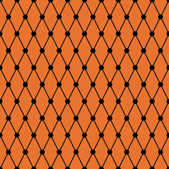 Fototapeta premium Geometric texture repeat modern pattern on orange background