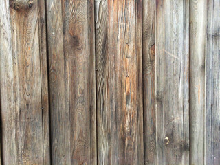 Background and texture of decorative wood striped on surface wall.