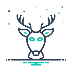 Mix icon for deer