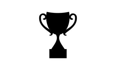 silhouette trophy vector