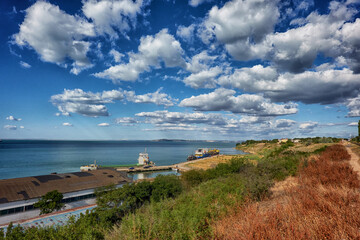 Fototapeta na wymiar On the eastern coast of Crimea