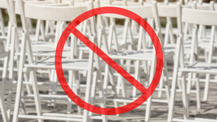 Ban on attending public events, conferences and seminars due to epidemic