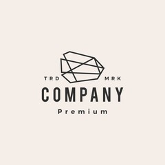 Naklejka premium angel fish hipster vintage logo vector icon illustration