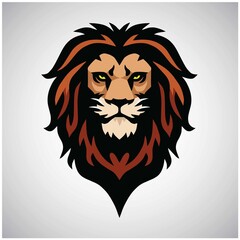 Lion Head Safari Adventure Sports Mascot Logo Design