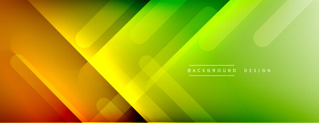 Obraz premium Dynamic lines abstract background. 3D shadow effects and fluid gradients. Modern overlapping forms