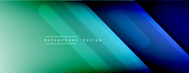 Obraz premium Dynamic lines abstract background. 3D shadow effects and fluid gradients. Modern overlapping forms