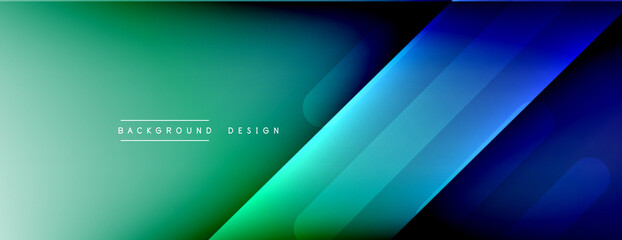 Dynamic lines abstract background. 3D shadow effects and fluid gradients. Modern overlapping forms