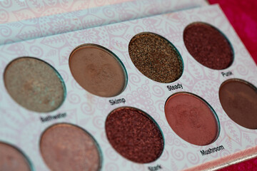 palette of eyeshadow