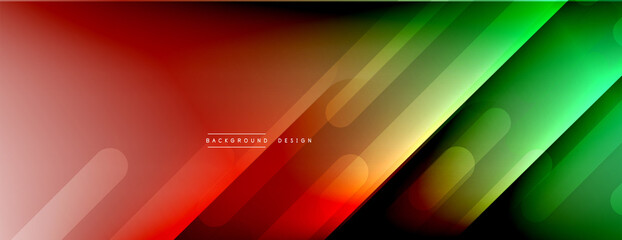 Dynamic lines abstract background. 3D shadow effects and fluid gradients. Modern overlapping forms