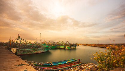 boats in the harbor