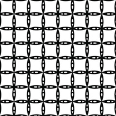 Naklejka premium Geometric vector pattern with triangular elements. Seamless abstract ornament for wallpapers and backgrounds. Black and white colors. 