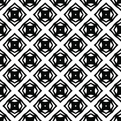 Geometric vector pattern with triangular elements. Seamless abstract ornament for wallpapers and backgrounds. Black and white colors. 
