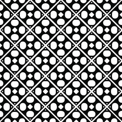  Geometric vector pattern with triangular elements. Seamless abstract ornament for wallpapers and backgrounds. Black and white colors. 