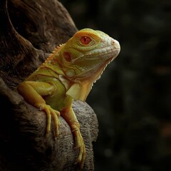 iguana on a tree photo 
