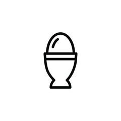 egg line icon vector illustration