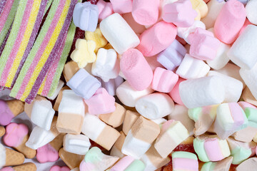 pink and white candy