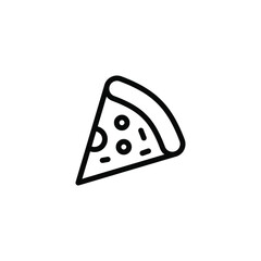 pizza line icon vector illustration