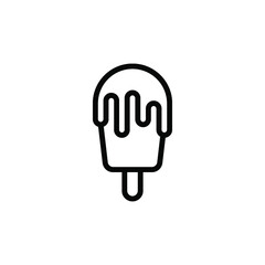 icecream stick line icon vector illustration