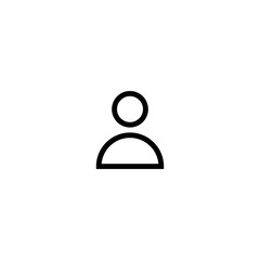 People Icon Line Person Vector