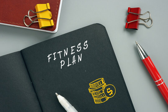 Conceptual photo about FITNESS PLAN with written phrase. A fitness program is no more than defining your exercise and nutritional program, setting your personal fitness goals