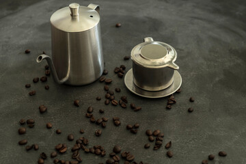 coffee grinder and coffee