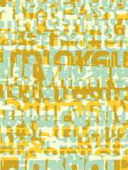 Abstract grunge vector background. Color handcrafted geometric composition of irregular graphic elements.