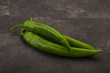 Ripe tasty spicy green pepper