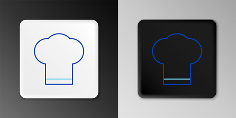 Line Chef hat icon isolated on grey background. Cooking symbol. Cooks hat. Colorful outline concept. Vector