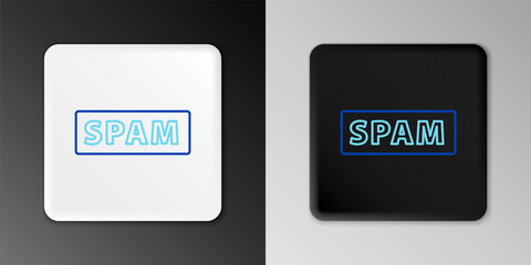 Line Spam icon isolated on grey background. Colorful outline concept. Vector