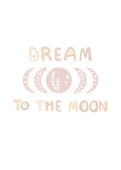 Motivation kid's poster with the for children's room decor.