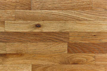 Assembled natural oak wooden blocks. Wood structure background