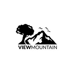 Fototapeta na wymiar Vintage mountain badge logo template ready for use