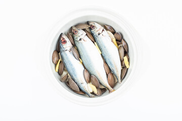 Balang fish and sixtieth birthday with ingredients to be stewed