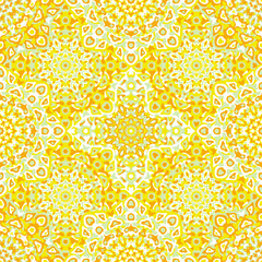Delicate openwork geometric floral seamless pattern