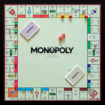 Monopoly, the original UK version of the popular property trading board game. July 25, 2020 United Kingdom