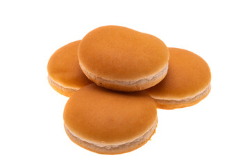 cheeseburger buns isolated