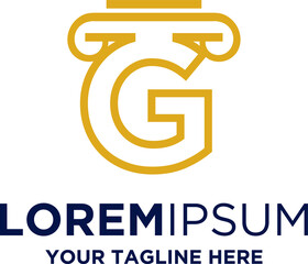 Letter G Law & Attorney  Firm Logo