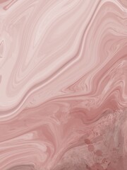 illustration of abstract background in fluid art style liquid acrylic in beautiful pink and beige pastel colors