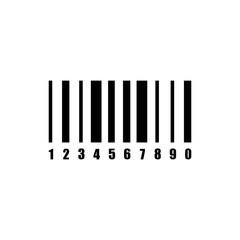Image of a barcode isolated on a white background