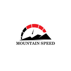 mountain speed logo vector illustration concept, icon, element, and template for company