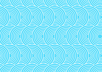 Overlapping circular Circle background. blue style pattern.