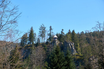 castle burg Burgbach pavillon in Bad Rippoldsau in the black forest in germany