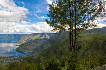 Landscape of Toba Lake Indonesia
