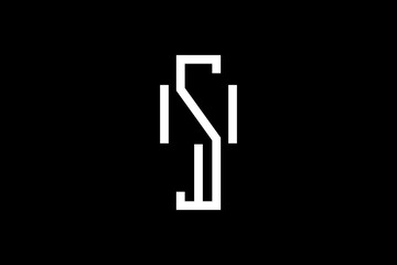 NSI SNI man logo. Vector illustration